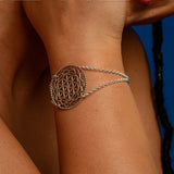 Flower of Life Bracelet, Silver