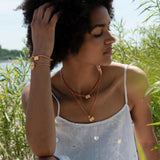 Addicted to hope gemstone choker, rose