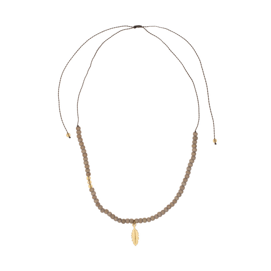 Tulsi choker met geslepen citrienen
