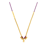 Citrin Kette im Boho-Look 925 Silber vergoldet.