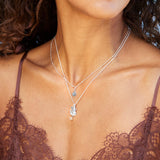 Love Chain with Rising Sun, silver 