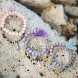 Happy Ganesha Rose Gold Hand Mala Set