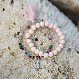 Handmala bracelet set “Happy Ganesha” silver