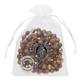Handy-Mala Sandelholz & Pyrit Gold