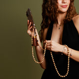 Handy-Mala Sandelholz & Tigerauge