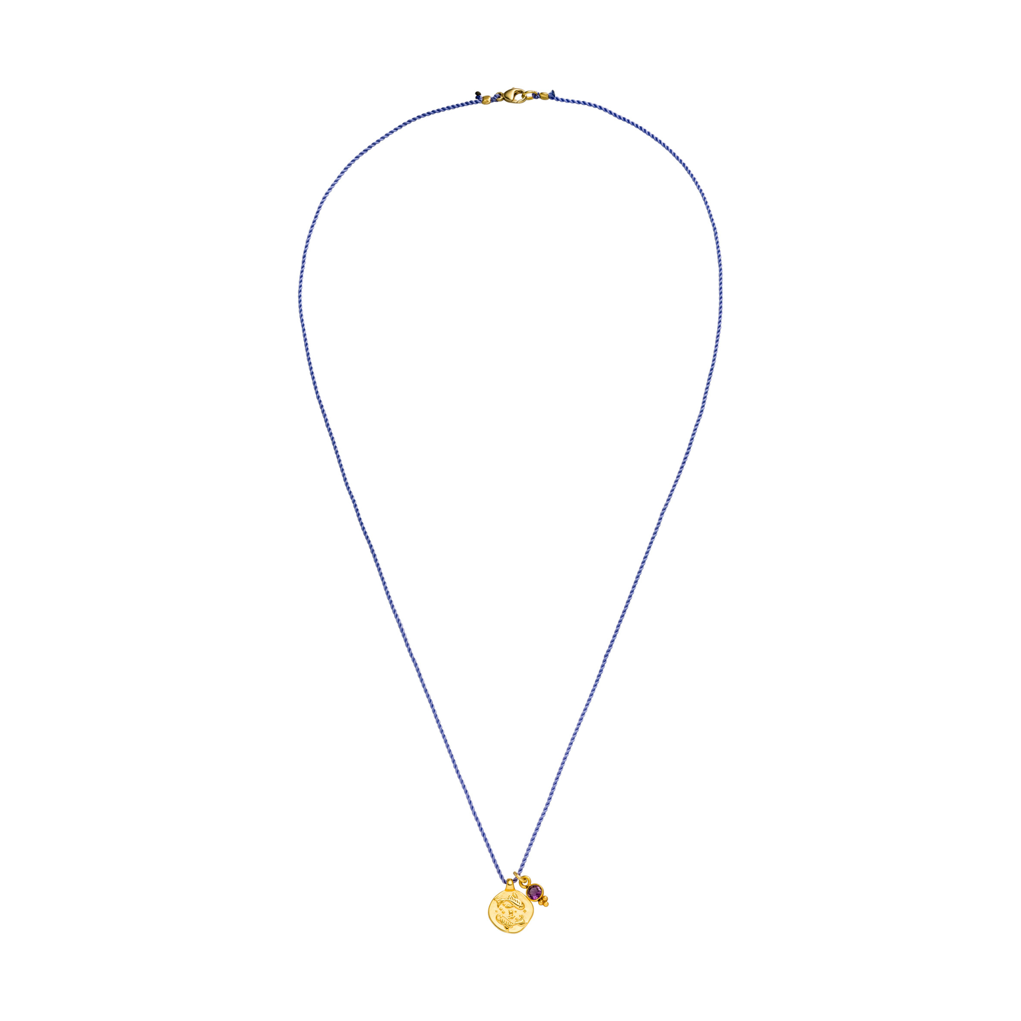Sternzeichen Kette Fische mit Amethyst in Silber oder Gold. Ein bedeutungsvolles Symbol für Intuition, Vertrauen, Spiritualität und innere Stärke. ✨♓️💜