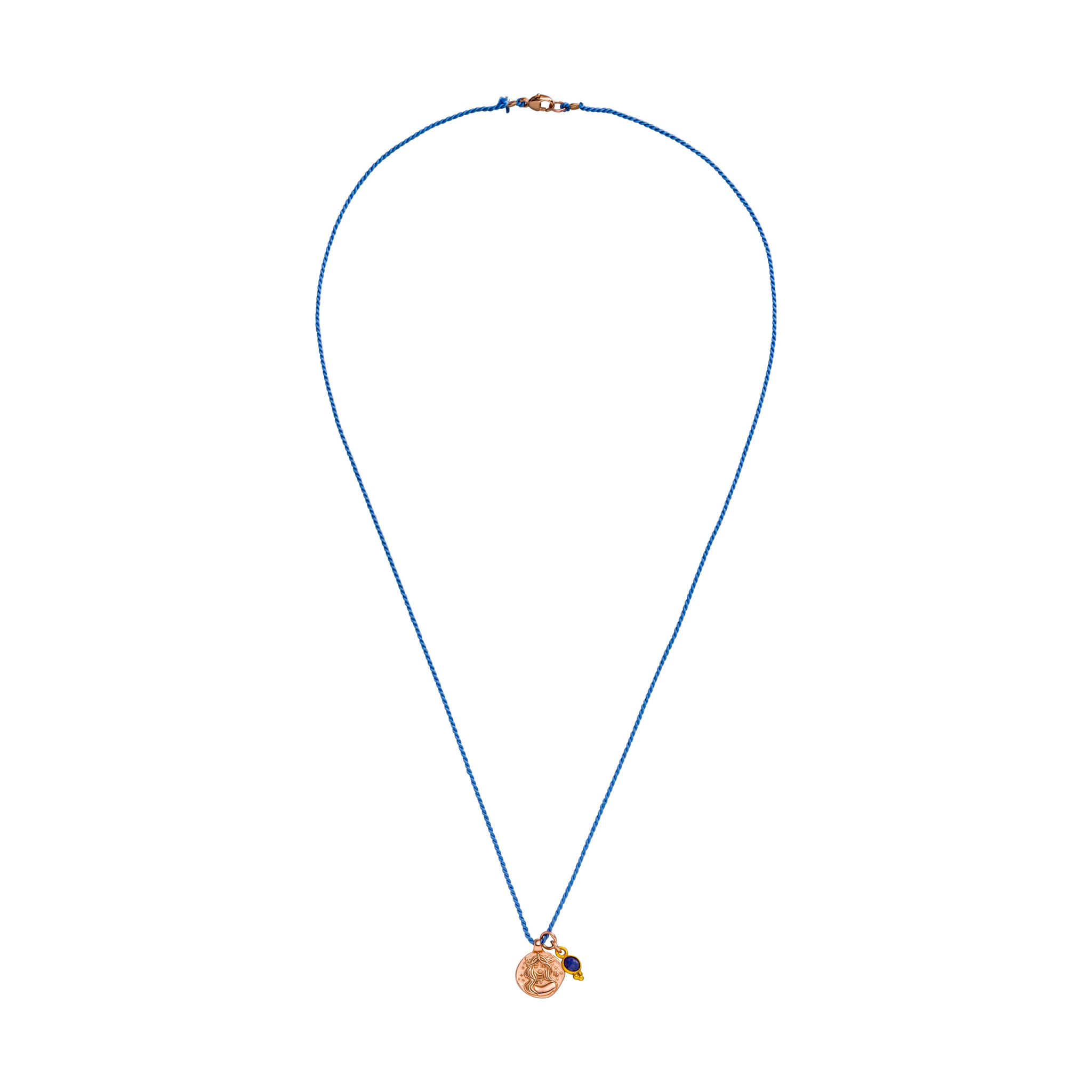Sternzeichen Kette Jungfrau mit Saphir aus Sterlingsilber oder vergoldet. Symbol für Weisheit, Klarheit, Achtsamkeit und die Verbindung zu deiner Seele. ✨💙