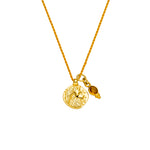 Sternzeichen Kette Löwe mit Citrin und 925er Sterlingsilber. Ein Symbol für Selbstvertrauen, Lebensfreude und die Kraft, dein inneres Licht strahlen zu lassen.