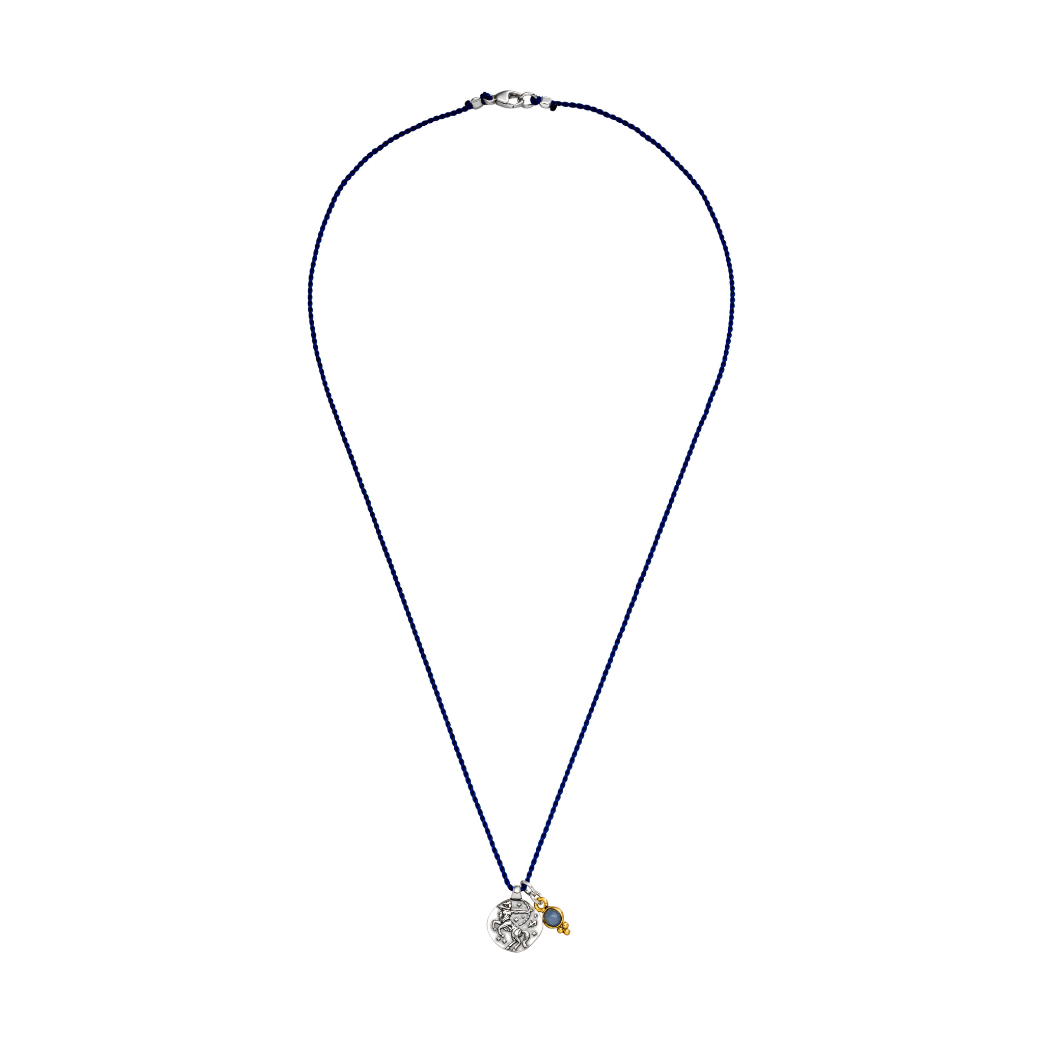 Sternzeichen Kette Schütze mit hellblauem Chalcedon in Silber oder Gold. Symbol für Freiheit, Optimismus, Wachstum und den Mut, deinem Herzen zu folgen. ✨♐️💙