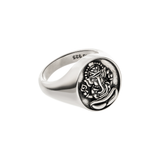 Ganesha Statement Siegelring, Silber