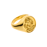 Ganesha Statement Siegelring, Gold