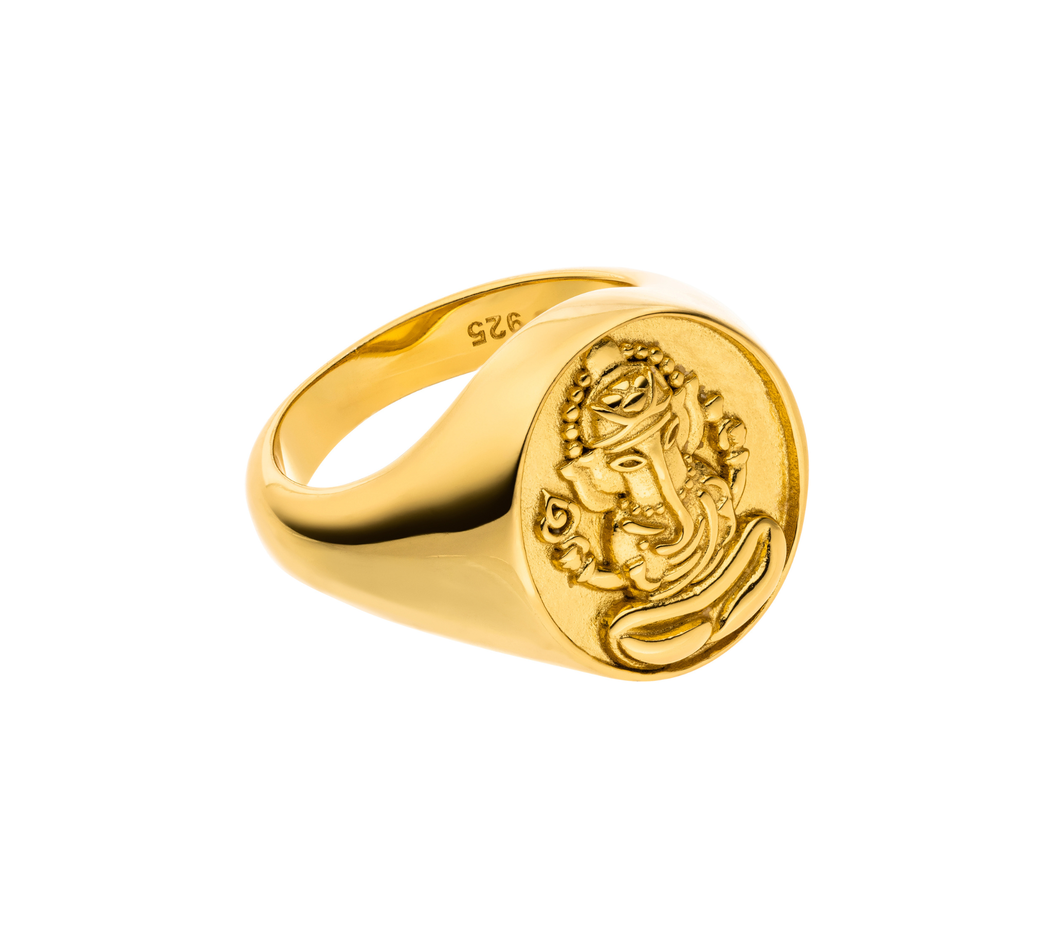 Ganesha Statement Siegelring, Gold