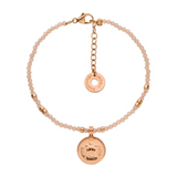 Münzarmband Geldregen Mondstein Roségold