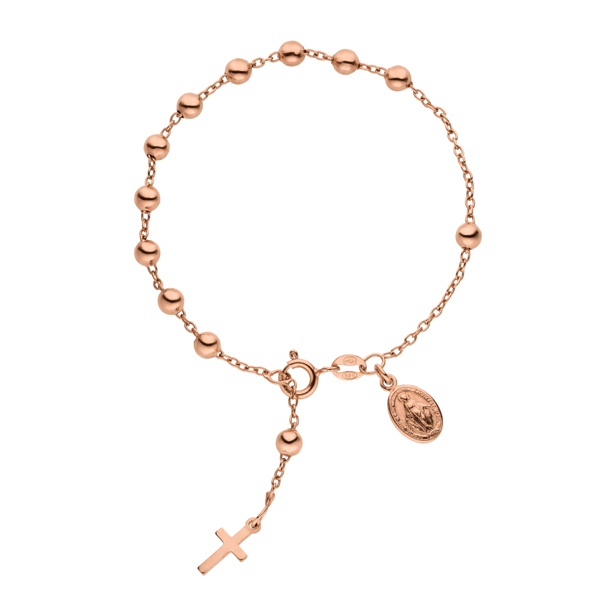 Das Armband „Prayer“ verbindet feine Kette und Rosenkranz-Details – ein stiller Segen, der Liebe, Schutz und Zuversicht im Alltag schenkt.
