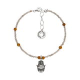 Schutzarmband Hamsa „Intuition”, Silber
