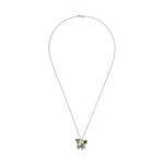 Elefanten Kette „Deep Connection“ aus Silber mit grünem Onyx: Symbol für Verbundenheit, Schutz und inneren Frieden. Länge 50 oder 60 cm.