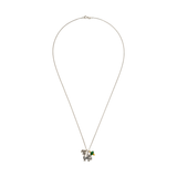 Elefanten Kette „Deep Connection“ aus Silber mit grünem Onyx: Symbol für Verbundenheit, Schutz und inneren Frieden. Länge 50 oder 60 cm.