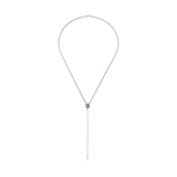 Moderne Rosenkranzkette aus Sterling Silber mit Citrin, Madonna-Amulett & Kreuz. Spirituelles Schmuckstück für Schutz und Klarheit.