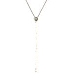 Moderne Rosenkranzkette mit Citrin und Madonna-Amulett. Spiritueller Schmuck für innere Ruhe, Vertrauen und Licht im Alltag.