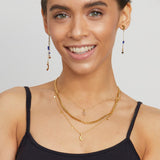 Moon necklace "Magic Moon" glitter gold