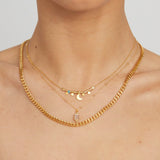 Mondstein Kette Gold