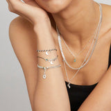 Magic Moon Motivational Bracelet, Silver