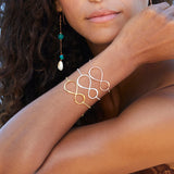 “Silence” Infinity bracelet, rose gold 
