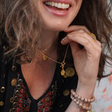 Lakshmi Kette mit Knebelverschluss, Gold