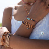 Addicted to hope Edelstein-Armband, Silber