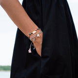 Addicted to hope Edelstein-Armband, Rosé