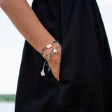 Addicted to hope gemstone bracelet, rose