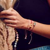 Give, Love & Hope Happy Armband, Silber