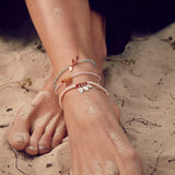 Ankle chain “Tears” silver