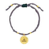 Seidenarmband „I am Perfect“ Grau