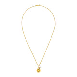 Goldene Auge Kette 925 Silber 18K vergoldet. Mit drei Edelsteinen. 45 cm lang. Schutz vor dem bösen Blick.