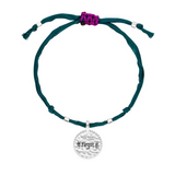 Seidenarmband „I am Perfect“ Grün