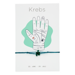 Sternzeichen Armband Krebs mit drei Aventurin Edelsteinen. Einheitsgröße. Tolles Geschenk für Krebs Sternzeichen.