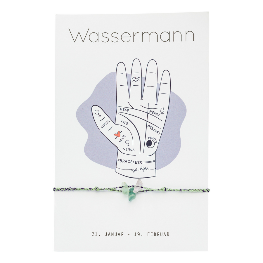 Sternzeichen Armband „Wassermann“