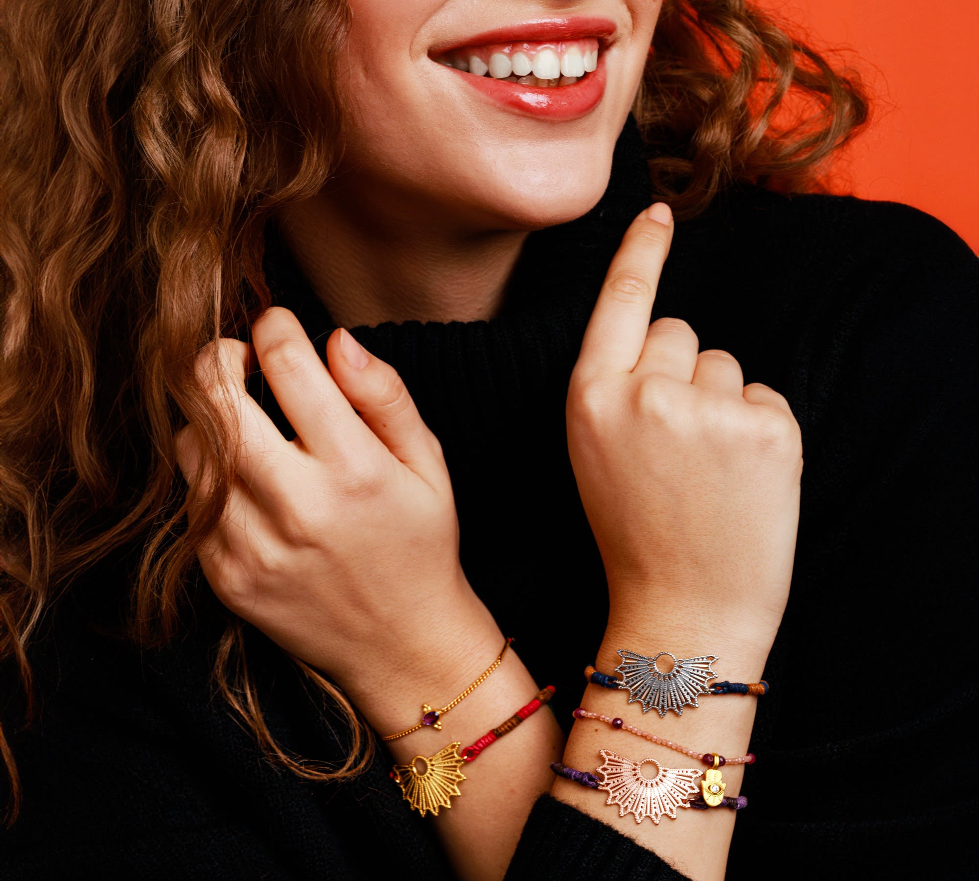 Transformations-Armband „Inner Light“, Silber, Gold, Rosegold