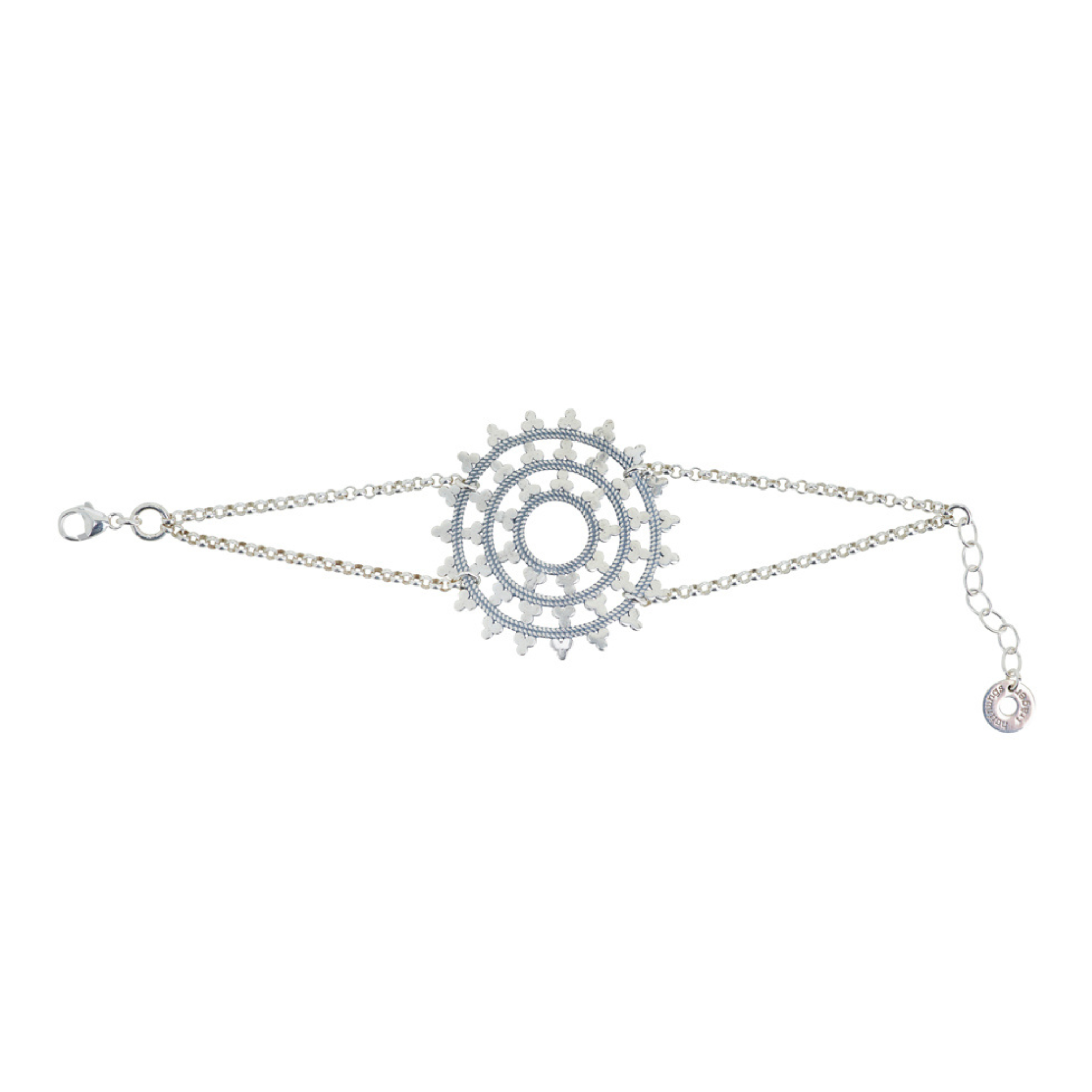 Karma Armband "Wheel of Karma" aus 925 Silber mit großem Karma Symbol. Tolles Geschenk.  