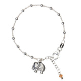 Elefant Armband mit Elefant Anhänger für Kraft und Glück in 925 Silber. Feine Kugelkette.