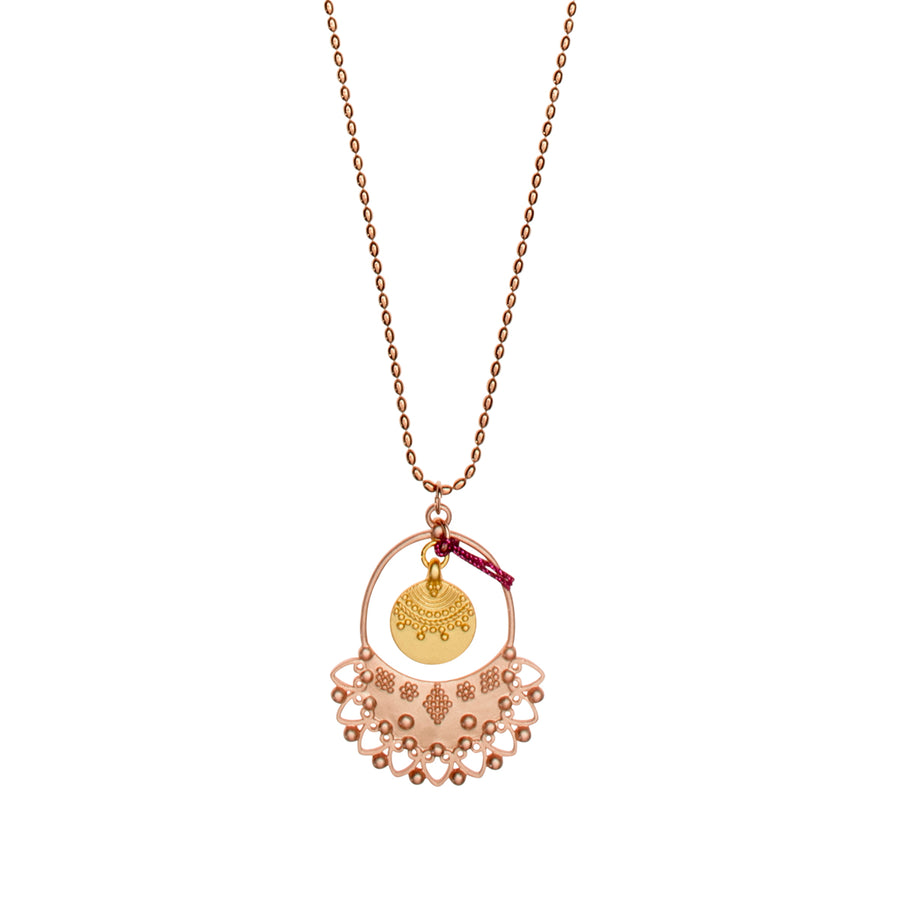 Lange Mondphasen Lovechain Rosé-Gold-Mix