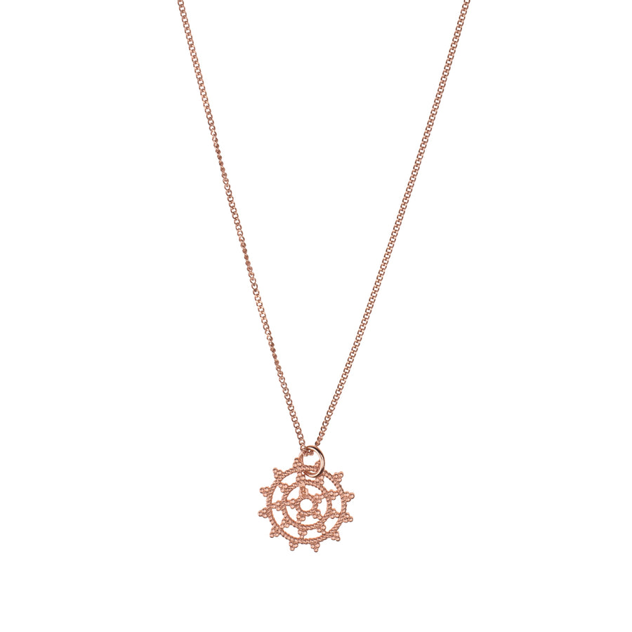 Love Chain Wheel of Karma, roségoud