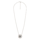 Love Chain with Mandala &amp; Amazonite, silver 