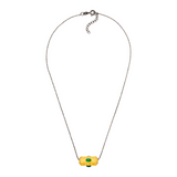Give, Love &amp; Hope Necklace BLACK CHAIN ​​Gold