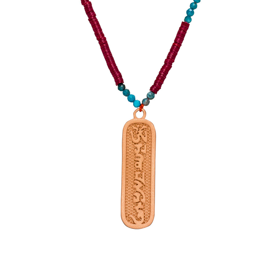 Vintage ketting "Good Karma", roségoud