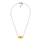 Give, Love &amp; Hope Necklace BLACK CHAIN ​​Gold