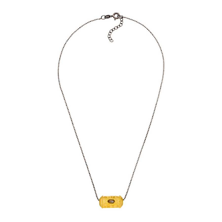 Give, Love & Hope BLACK CHAIN, Gold