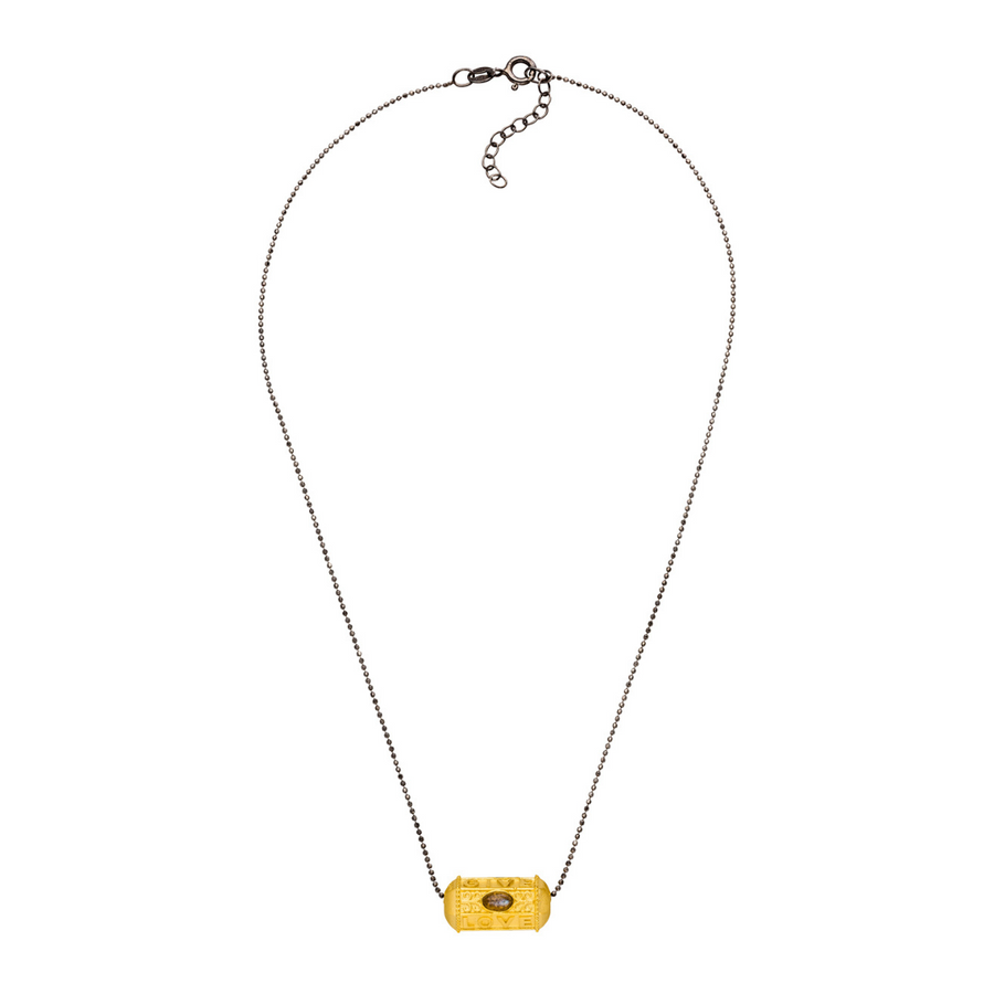 Give, Love & Hope Kette BLACK CHAIN Gold