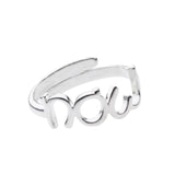NOW Ring mit Schriftzug aus 925er Sterlingsilber.